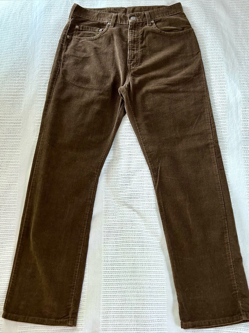 Vintage Levi’s 505 Brown Corduroy Pants 32X30 Regular Fit Straight Leg 2001